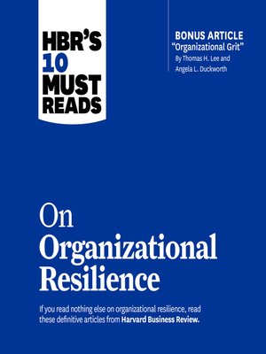 HBR's 10 Must Reads on Organizational Resilience - Audiobook